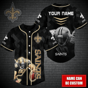 new orleans saints personalized baseball jersey bg370 n0wq2